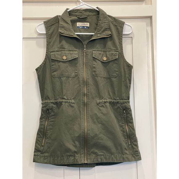 Magellan Outfitters 100% Cotton utility vest Lost Pines green XS - Picture 1 of 8